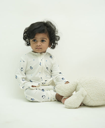 Arctic Snuggle Bamboo Sleepsuit