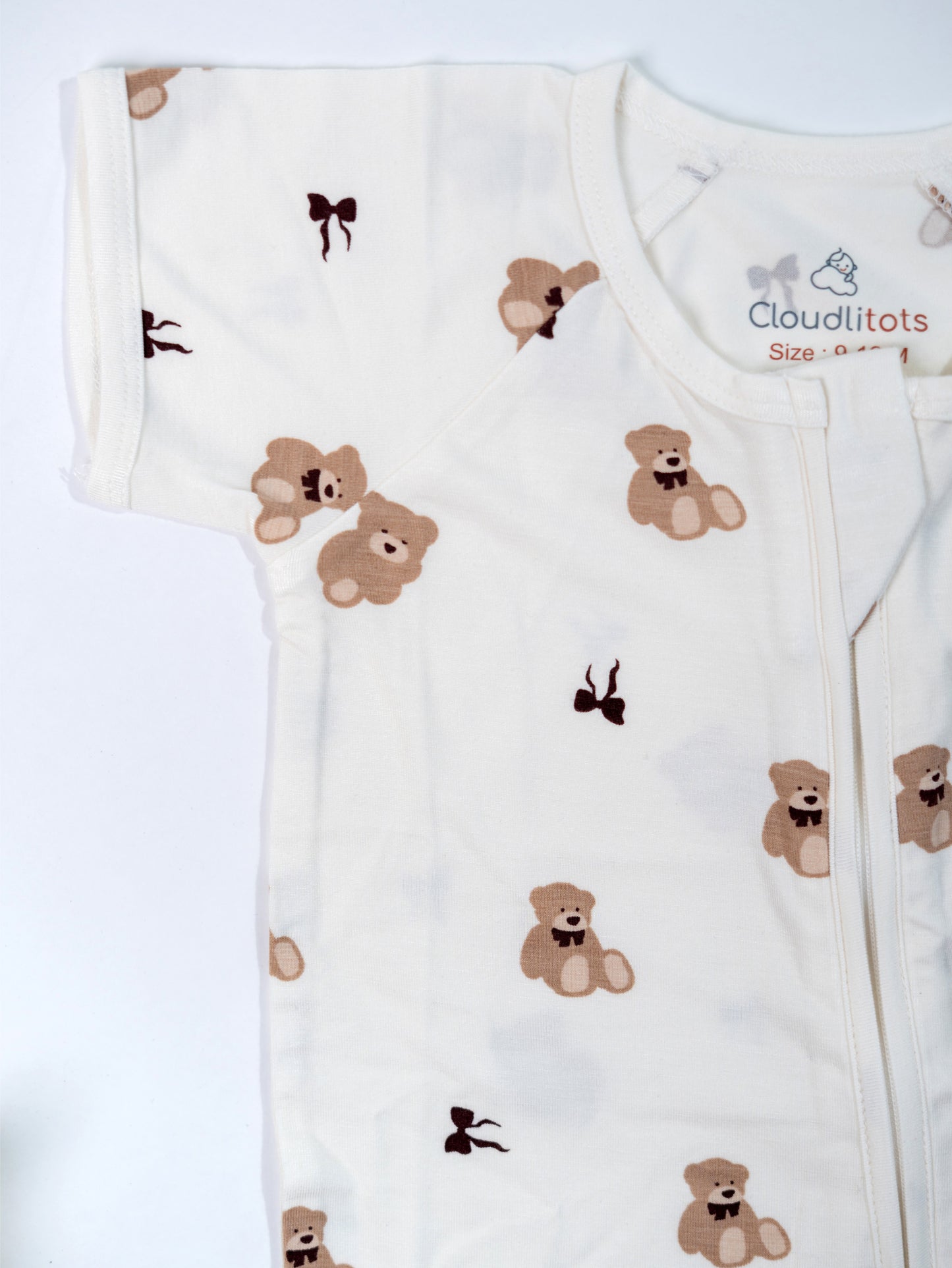 Cuddly Bear Bamboo Romper