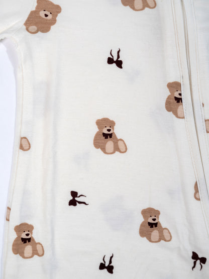 Cuddly Bear Bamboo Sleepsuit