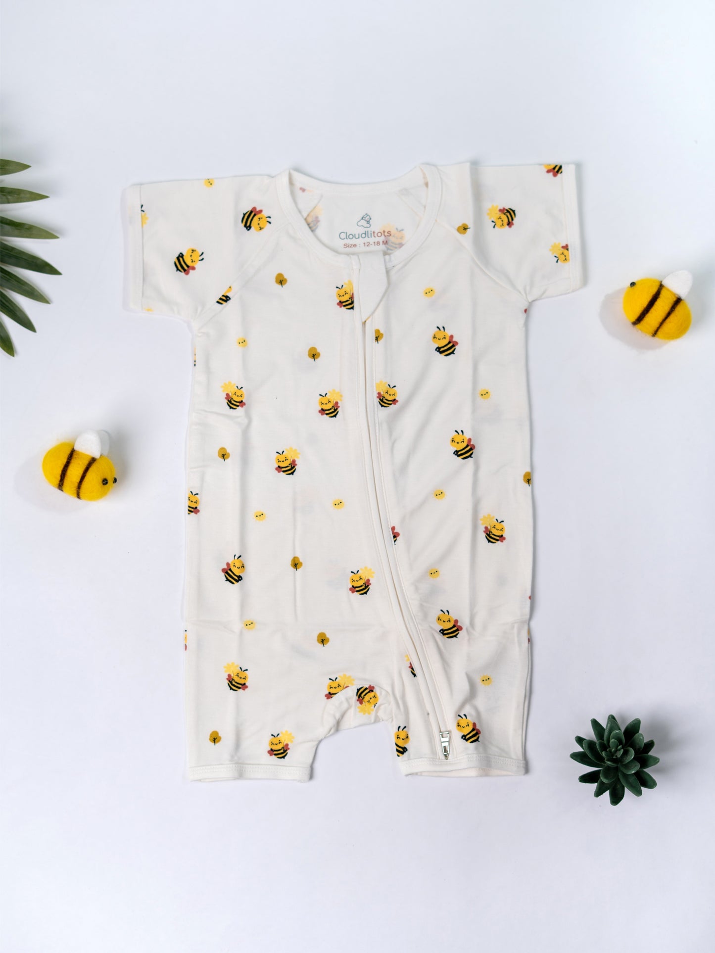 Busy Little Bee Bamboo Romper