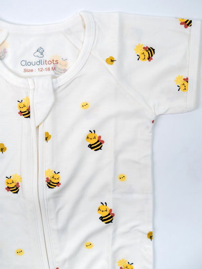 Busy Little Bee Bamboo Romper