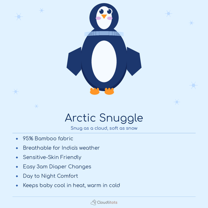 Arctic Snuggle 24-Hour Bamboo Edit | Sleepsuit & Jabla Set