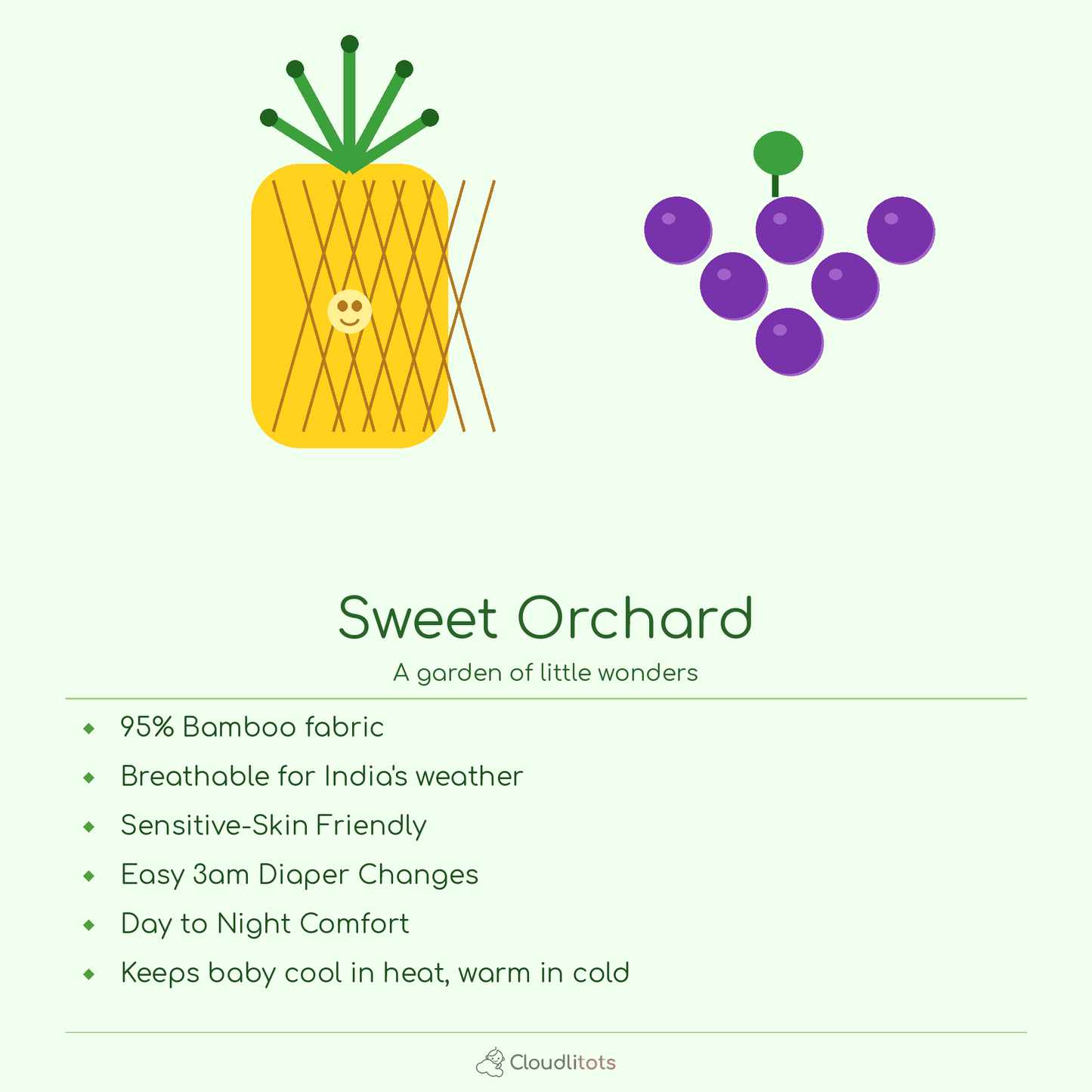 Sweet Orchard 24-Hour Bamboo Edit | Sleepsuit & Jabla Set