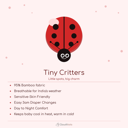Tiny Critters 24-Hour Bamboo Edit | Sleepsuit & Jabla Set