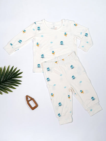 Starry Owl Bamboo Lounge Set