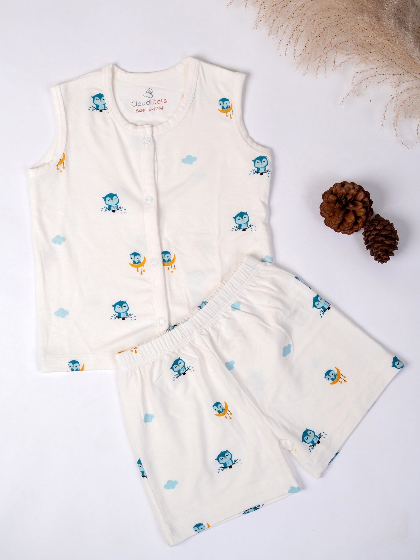 Starry Owl Bamboo Jabla Set