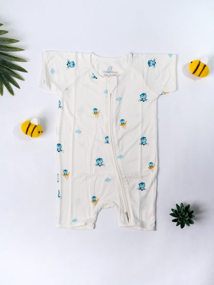 Starry Owl Bamboo Romper