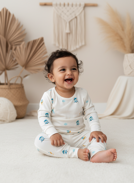 Starry Owl Bamboo Lounge Set