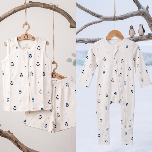 Arctic Snuggle 24-Hour Bamboo Edit | Sleepsuit & Jabla Set