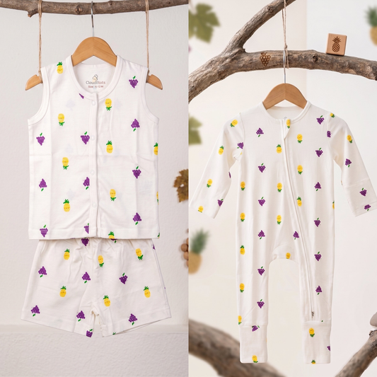 Sweet Orchard 24-Hour Bamboo Edit | Sleepsuit & Jabla Set