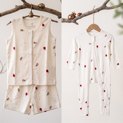 Tiny Critters 24-Hour Bamboo Edit | Sleepsuit & Jabla Set